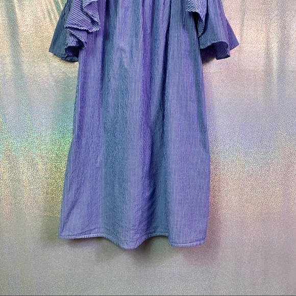 Rebellion | Striped Cold Shoulder Dress - Picture 3 of 8